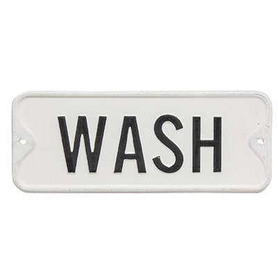 WASH 9" Metal Street Sign Style