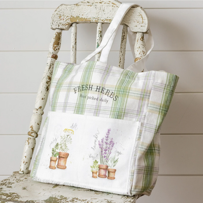 Fresh Herbs Botanical Tote Bag