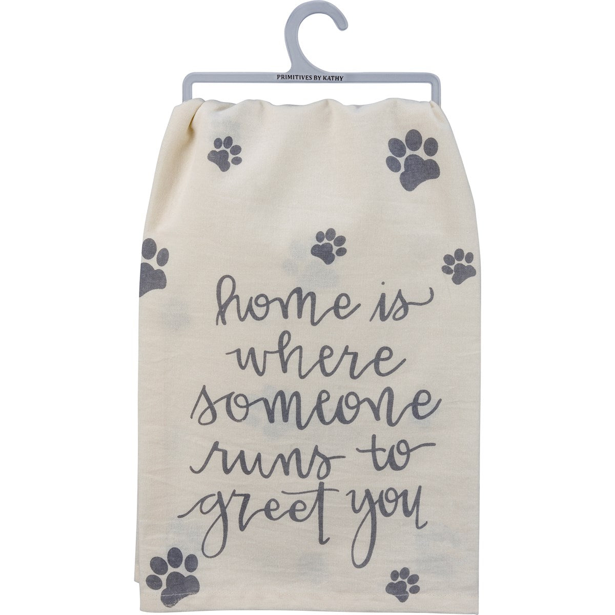 💙 Home Is Where Someone Runs To Greet You Kitchen Towel