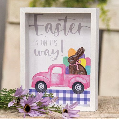 💙 Easter is On It's Way Inset Box Sign