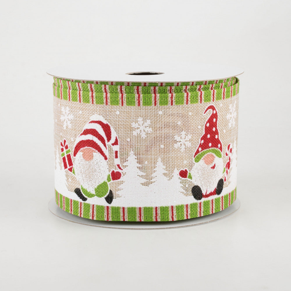 💙 Christmas Gifts & Gnomes Ribbon 2.5" x 10 yards
