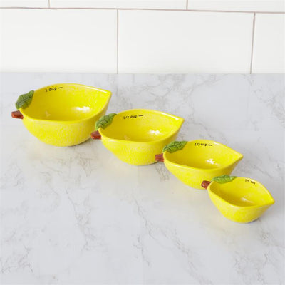 Set of 4 Lemon Shaped Measuring Cups