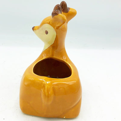 💙 Deer Ceramic Planter Great For Succulents And Small Plants