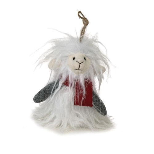 💙 Plush Furry Llama Ornament