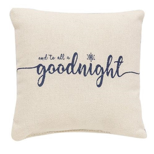 And To All A Goodnight 5" Christmas Mini Pillow