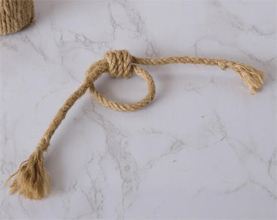 💙 Set of 4 Adjustable Jute Rope Napkin Ring