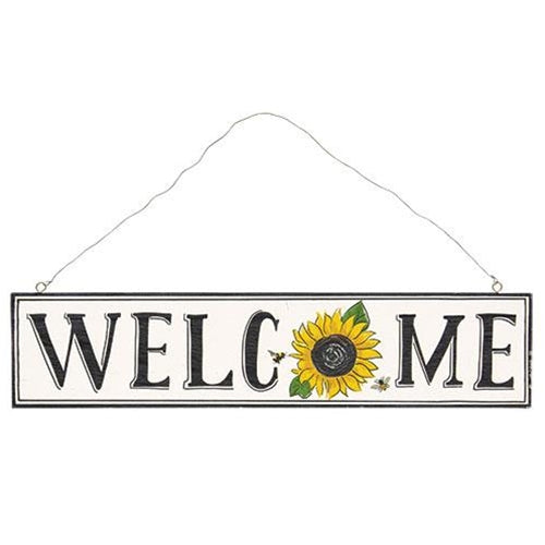 💙 Sunflower Welcome 15" Wooden Sign