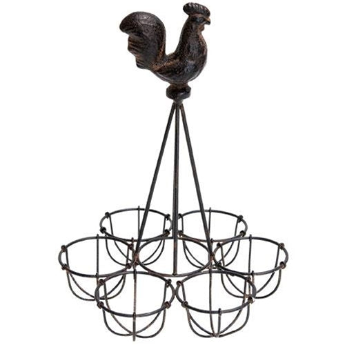 Rooster Metal Egg Holder