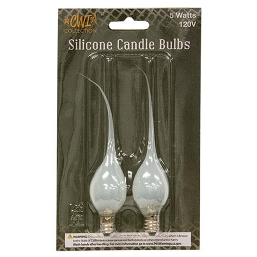 💙 Clear Silicone Bulbs 5W Package of 2