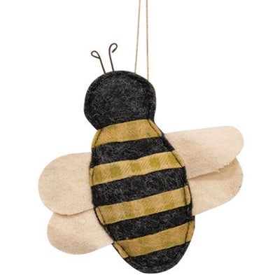 💙 Rustic Bumblebee Fabric Ornament