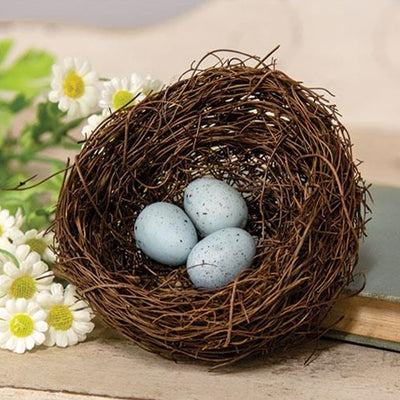 💙 Vine Robin's Nest with Blue Eggs