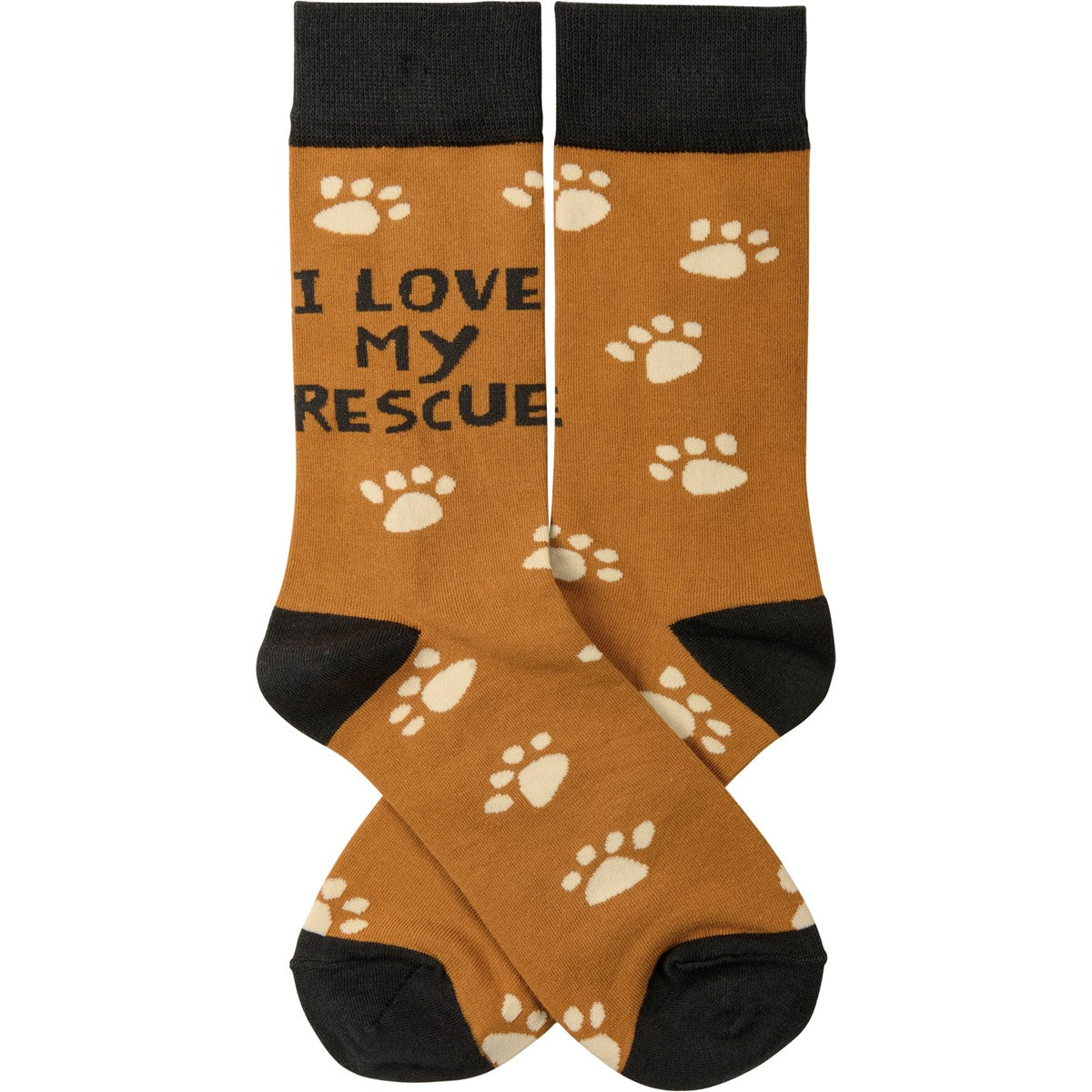 I Love My Rescue Pet Unisex Fun Socks