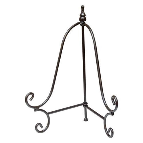 Black Wrought Iron Easel for photos, plates & more