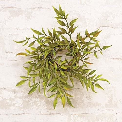 Green Smilax 10" Faux Foliage Small Wreath Ring