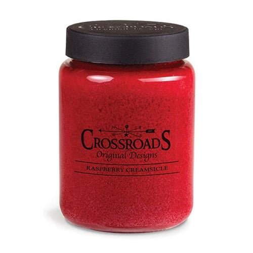Raspberry Creamsicle 26 oz Jar Candle Crossroads