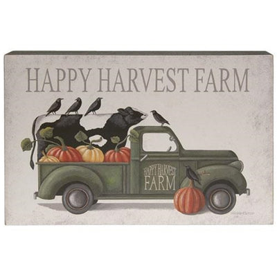 💙 Happy Harvest Farm Truck Box Sign