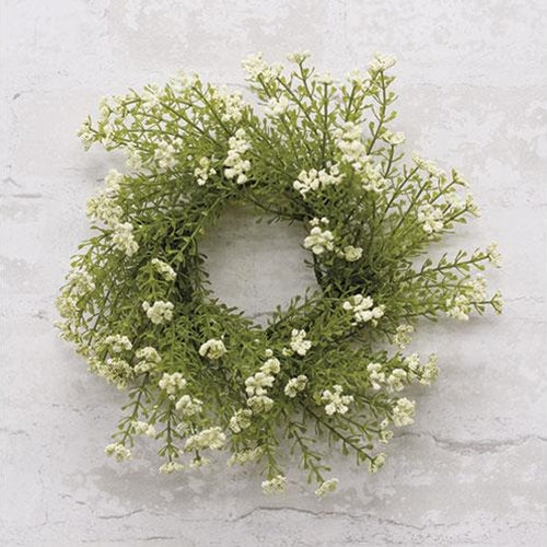 💙 White Astilbe 10" Small Faux Wreath