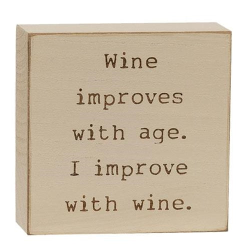 💙 Set of 2 Motherhood and Wine Engraved Mini Blocks