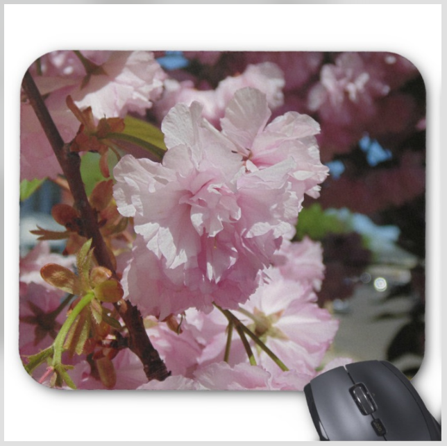 Floral Mouse pad - Pink Spring Blossoms - Mouse Pad
