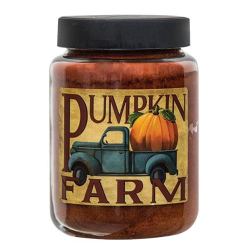 Pumpkin Farm Blue Pumpkin Spice 26 oz Truck Jar Candle