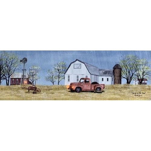 💙 Billy Jacobs Spring On The Farm 6" x 18" LED Canvas Print