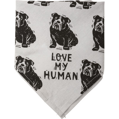 Surprise Me Sale 🤭 Best Bulldog Ever Love My Human Pet Bandana Large