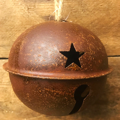 💙 Rusty 3" Jingle Bell with Star Cutouts