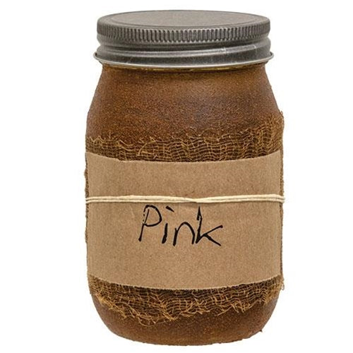 Pink Rustic 16 oz Jar Candle