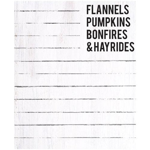 💙 Flannels Pumpkins Bonfires & Hayrides Mini Magnetic Notepad