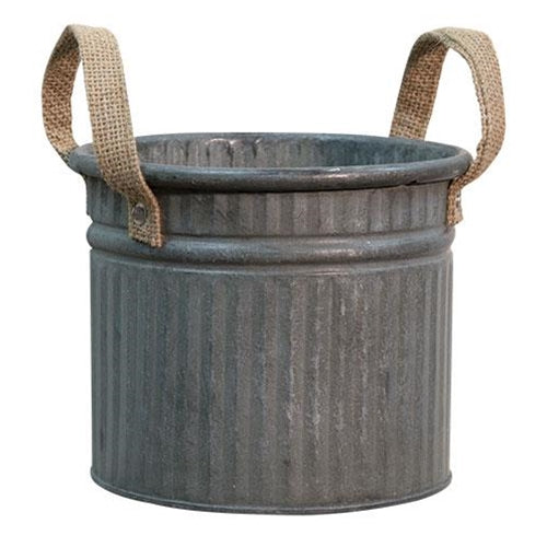 Corrugated Bucket 6" with Jute Handle