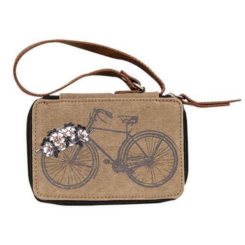 Trust the Journey Floral Bicycle Wallet
