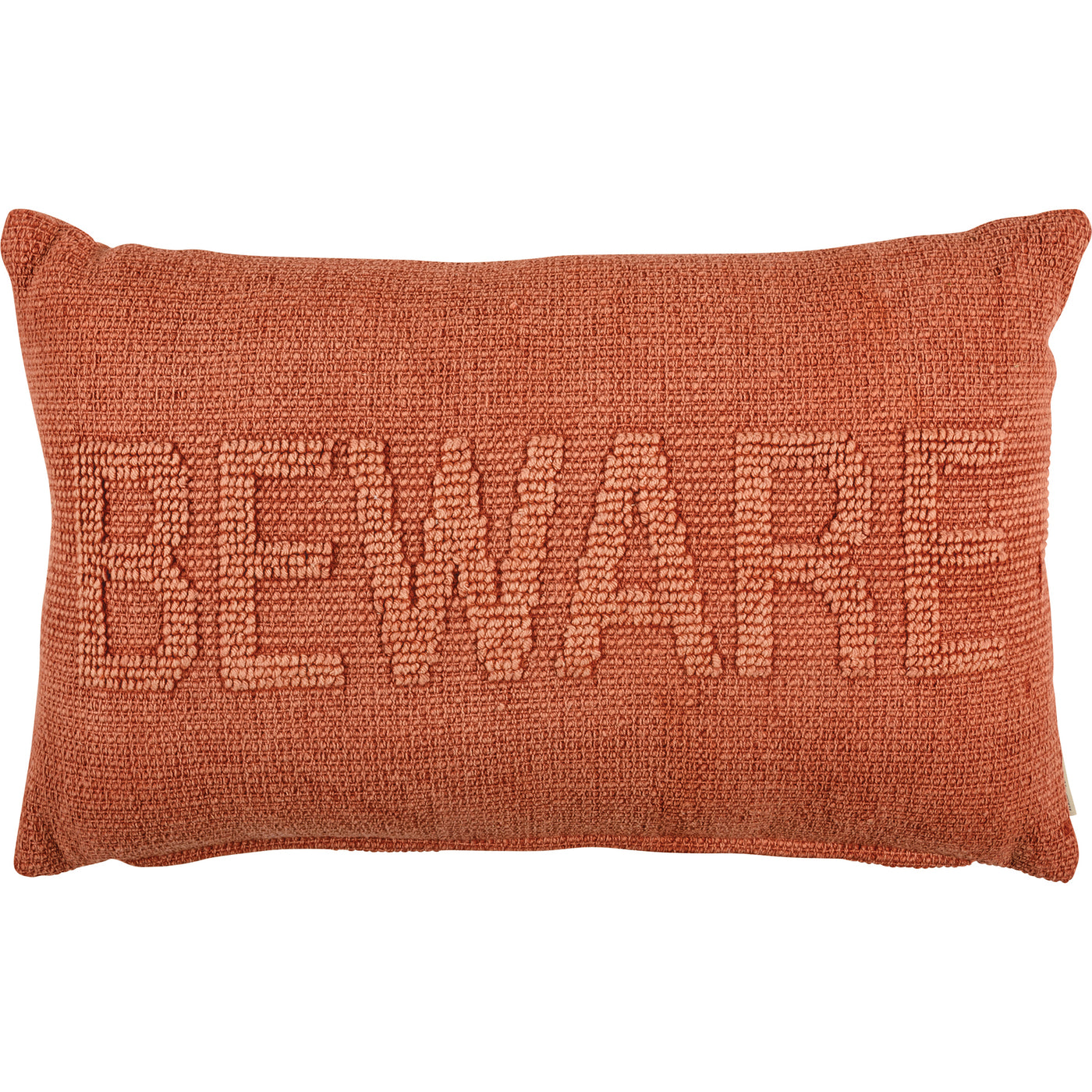 Beware 19" Knobby Halloween Throw Pillow