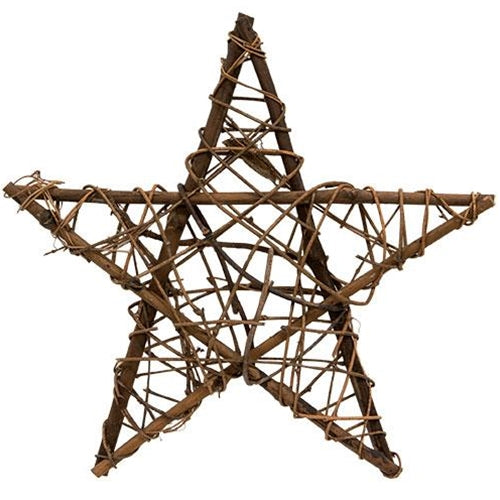 💙 Grapevine Star 12" Natural Decor