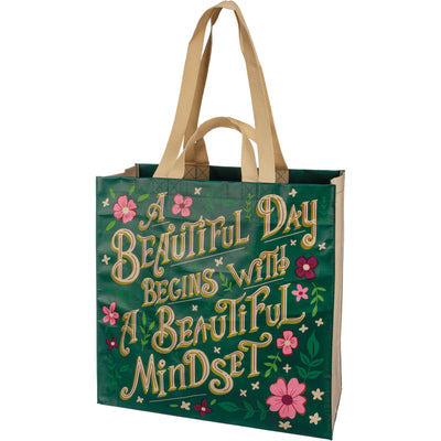💙 A Beautiful Day Begins With A Beautiful Mindset Market Tote Bag