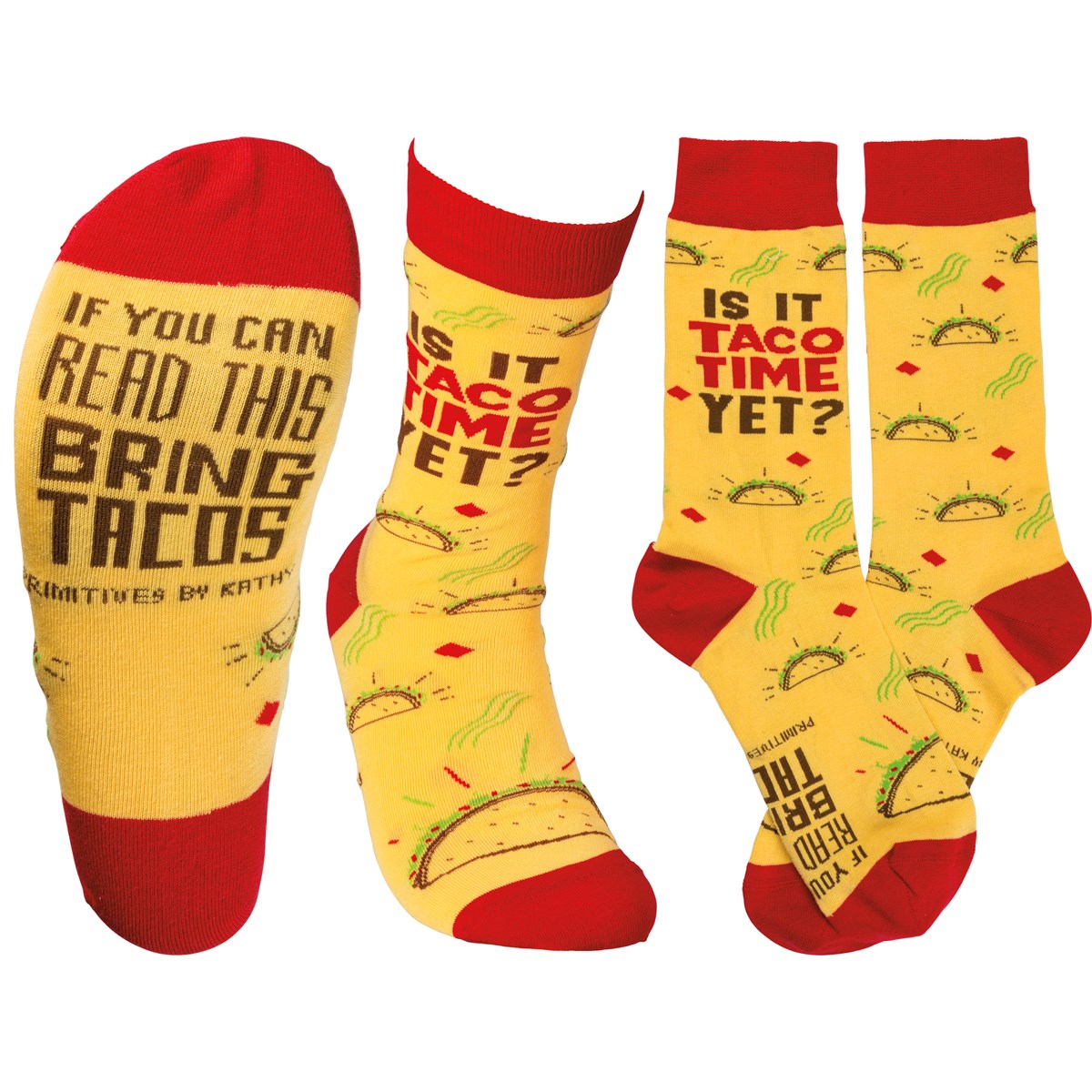 💙 Is It Taco Time Yet? Unisex Fun Socks