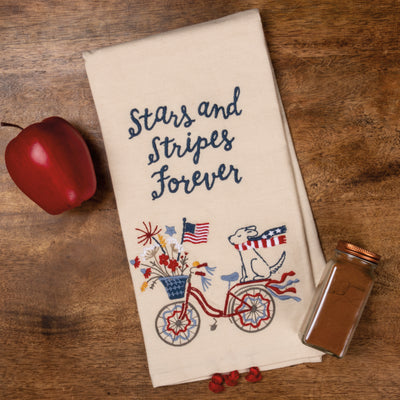 💙 Stars And Stripes Forever Dog & Bike Dish Towel