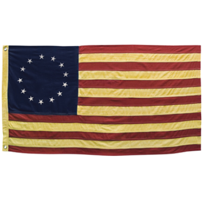 Aged Betsy Ross 58" Decorative Flag