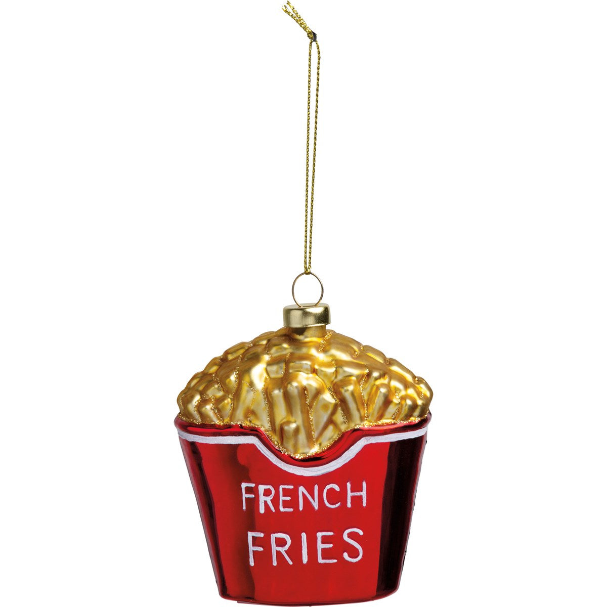 💙 French Fries Glass Ornament