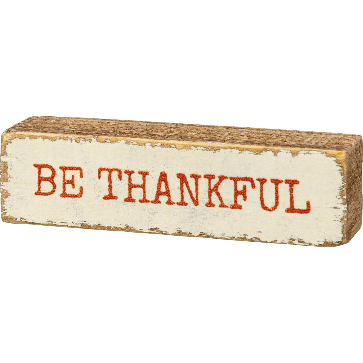 Be Thankful Mini 3.5" Wooden Block Sign