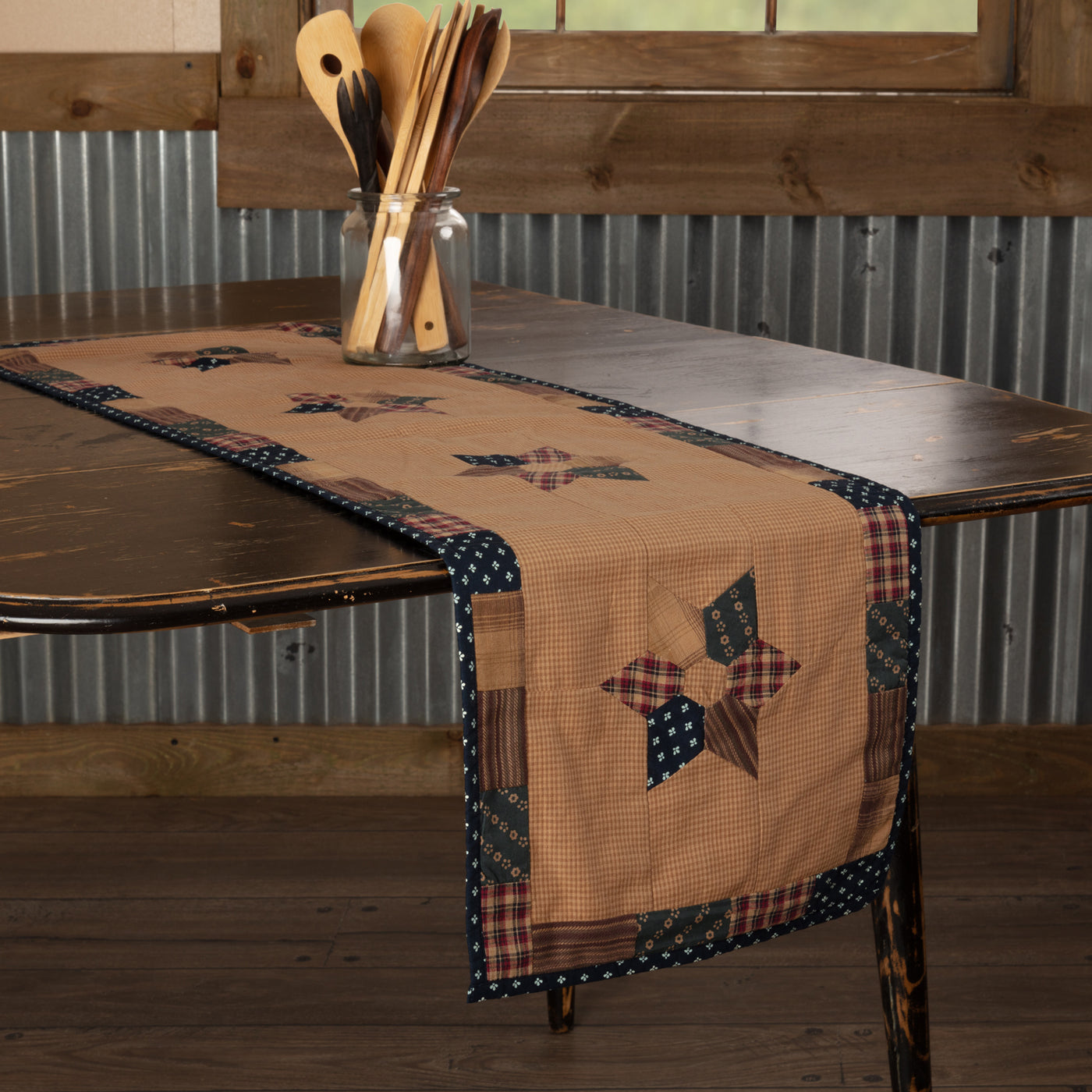 Patriotic Patch Americana Table Runner 13" x 48"