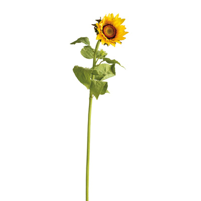 #110 🌼 GARDEN SHOPPING PARTY 🪴 Natural Style Sunflower 35" Faux Floral Stem