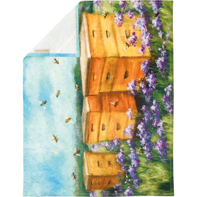 Surprise Me Sale 🤭 Bee Hives in Flower Field Kitchen Towel