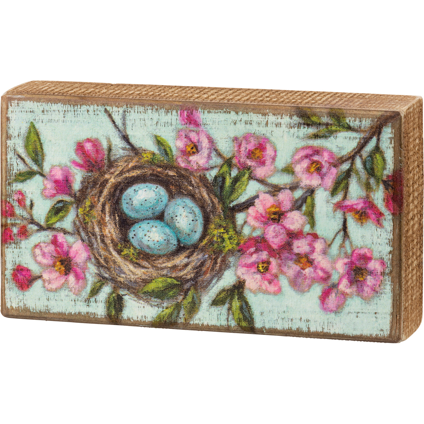 Surprise Me Sale 🤭 Robin's Nest in Flowering Tree Wooden Box Sign