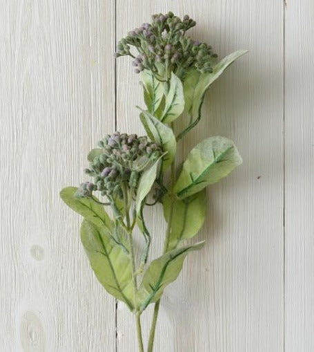💙 Lavender Seeded Foliage Faux Branch
