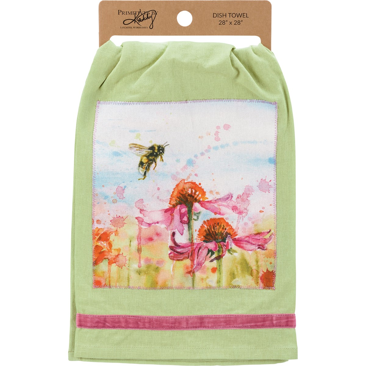 Floral Field Bee Kitchen Towel