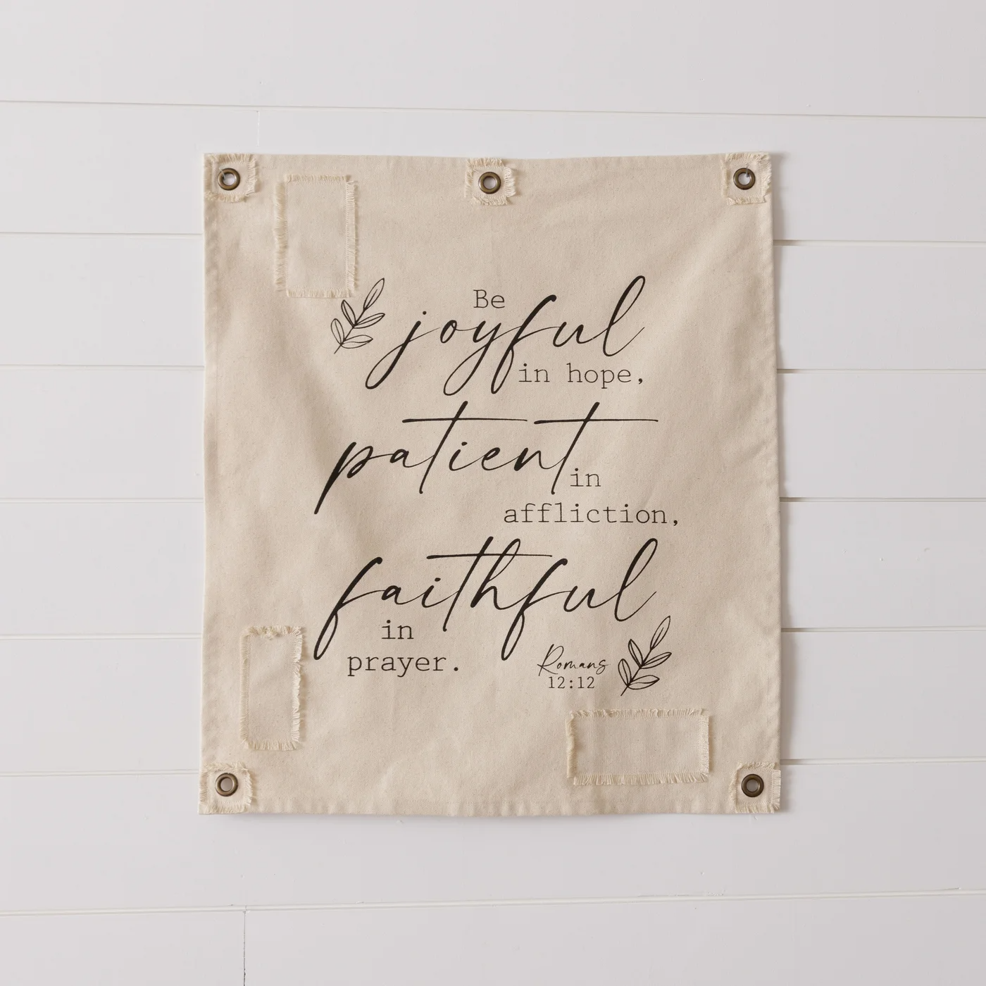 Be Joyful In Hope Canvas Wall Hanging -