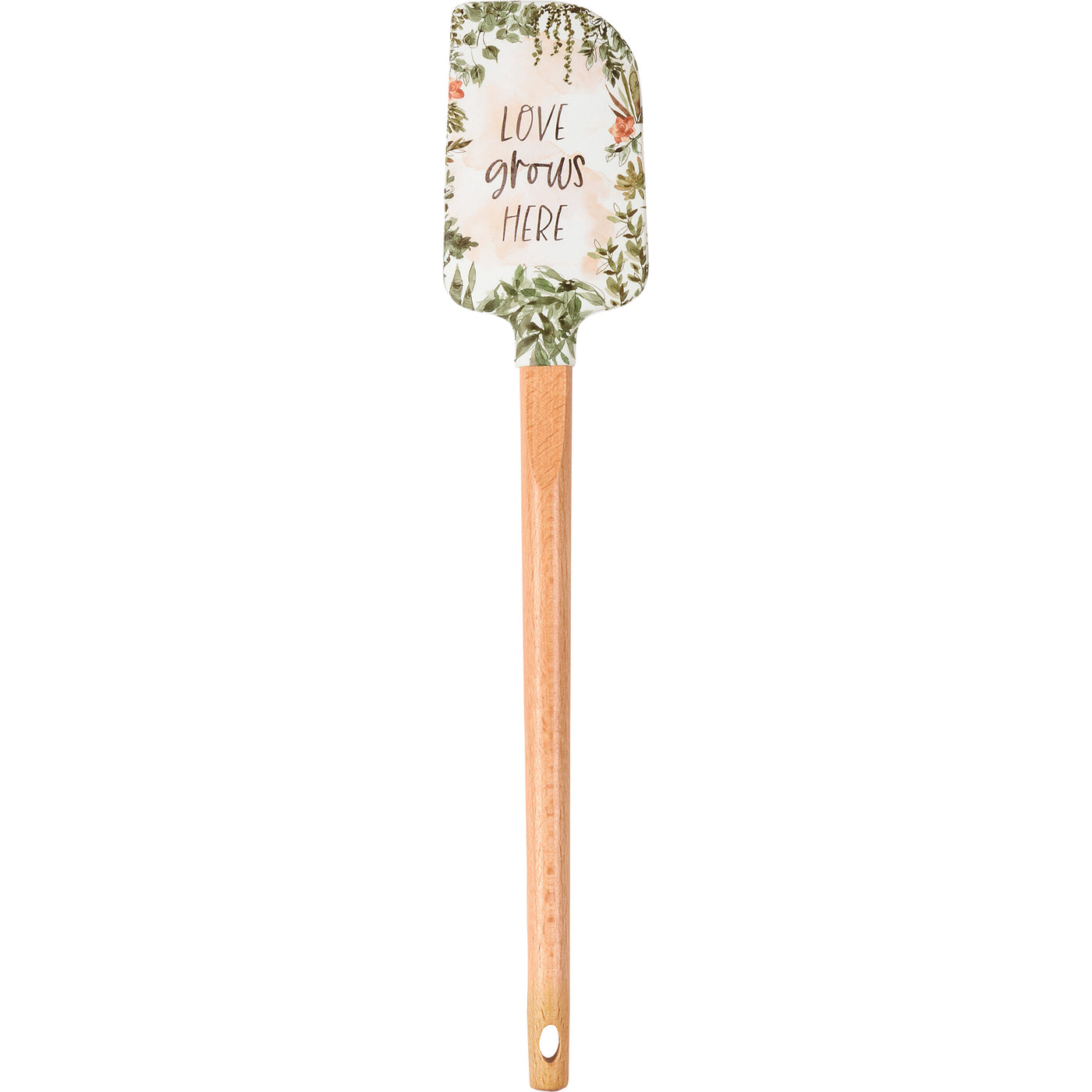 Love Grows Here Silicone Spatula Botanical Plants Design