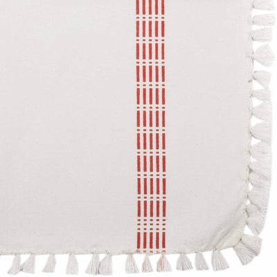 Set of 6 Madeline Red Striped Cloth Napkins