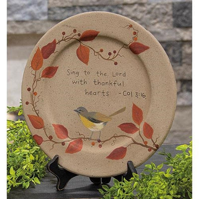 Sing to the Lord with Thankful Hearts Decorative Plate