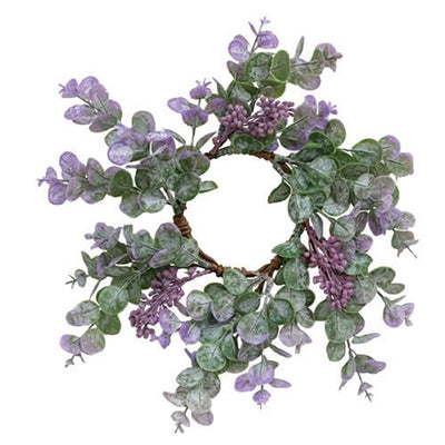 Lavender Eucalyptus with Seeds 8" Faux Floral Ring